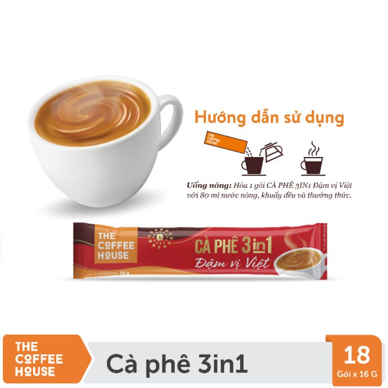 Cafe sữa đá The Coffee House túi 25 gói x 22g