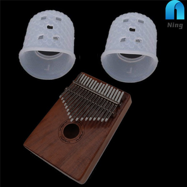 Set 2 Bọc Ngón Tay Bằng Silicone Giảm Đau Cho Đàn Kalimba