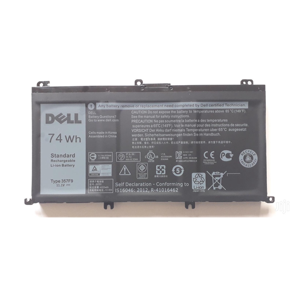 [BH12TH ]Pin laptop Dell Inspiron 15 7557 7559 7566 7567 7759 357F9 00GFJ6 0GFJ6 74Wh ZIN có logo DELL