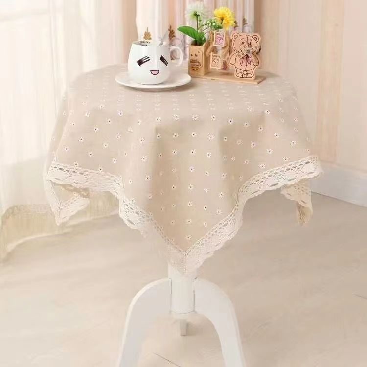 Vỏ Bọc Bàn/Lò Vi Sóng/Tủ Lạnh Bằng Vải Cotton Lanh Nhỏ Thông Dụng Cho Phòng Khách/Lò Vi Sóng