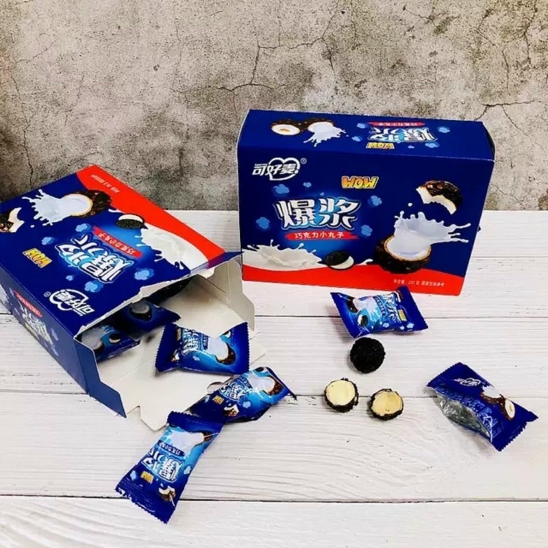 1 HỘP 200gr BÁNH OREO SOCOLA NHÂN CHẢY 3 LỚP