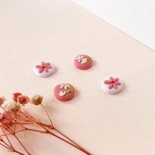 Khuyên tai đất sét handmade ( polymer clay earring) xinh xắn nữ tính vintage độc đáo, quà tặng đặc biệt