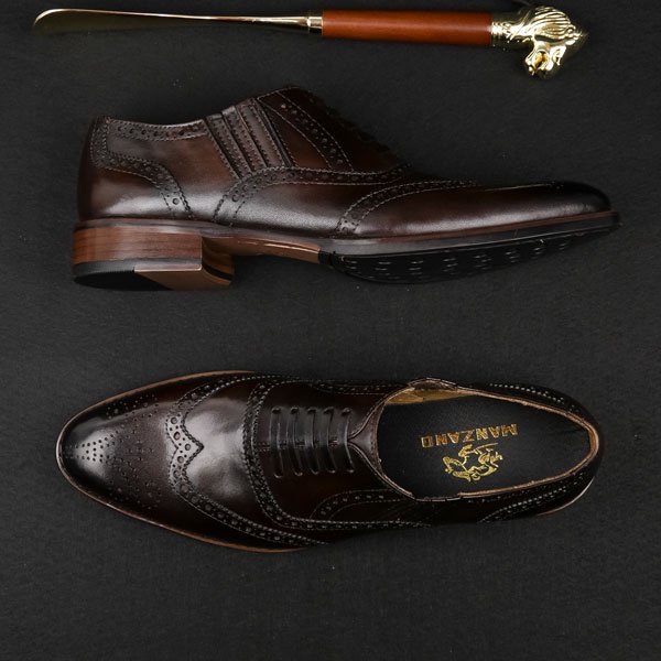 Giày tây nam da thật thủ côn phong cách công sở Manzano M63668