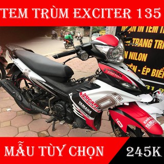Tem trùm exciter 135 Trắng Đỏ Ohlins Ducati