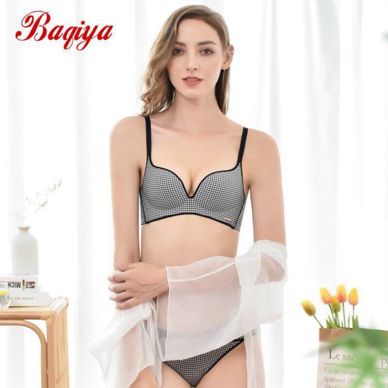 Áo Lót Su Thông Hơi Không Gọng Nâng Ngực Kẻ Ca Rô K68 nội y xanh chất đẹp