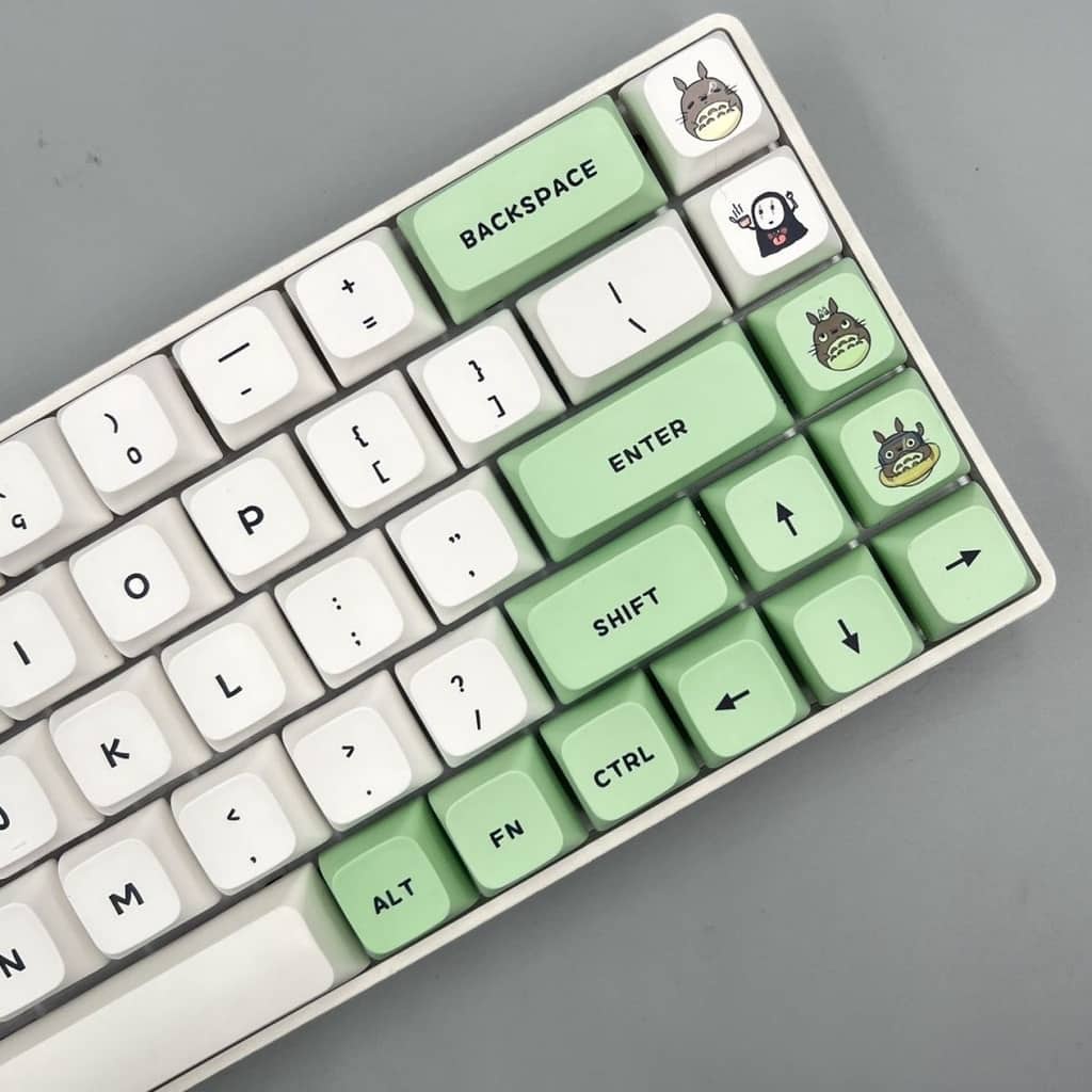 Set keycap Psyduck font chữ to đẹp chất liệu thick PBT in Dyesub 136 keys cân nhiều layout 60/64/84/96/108,...