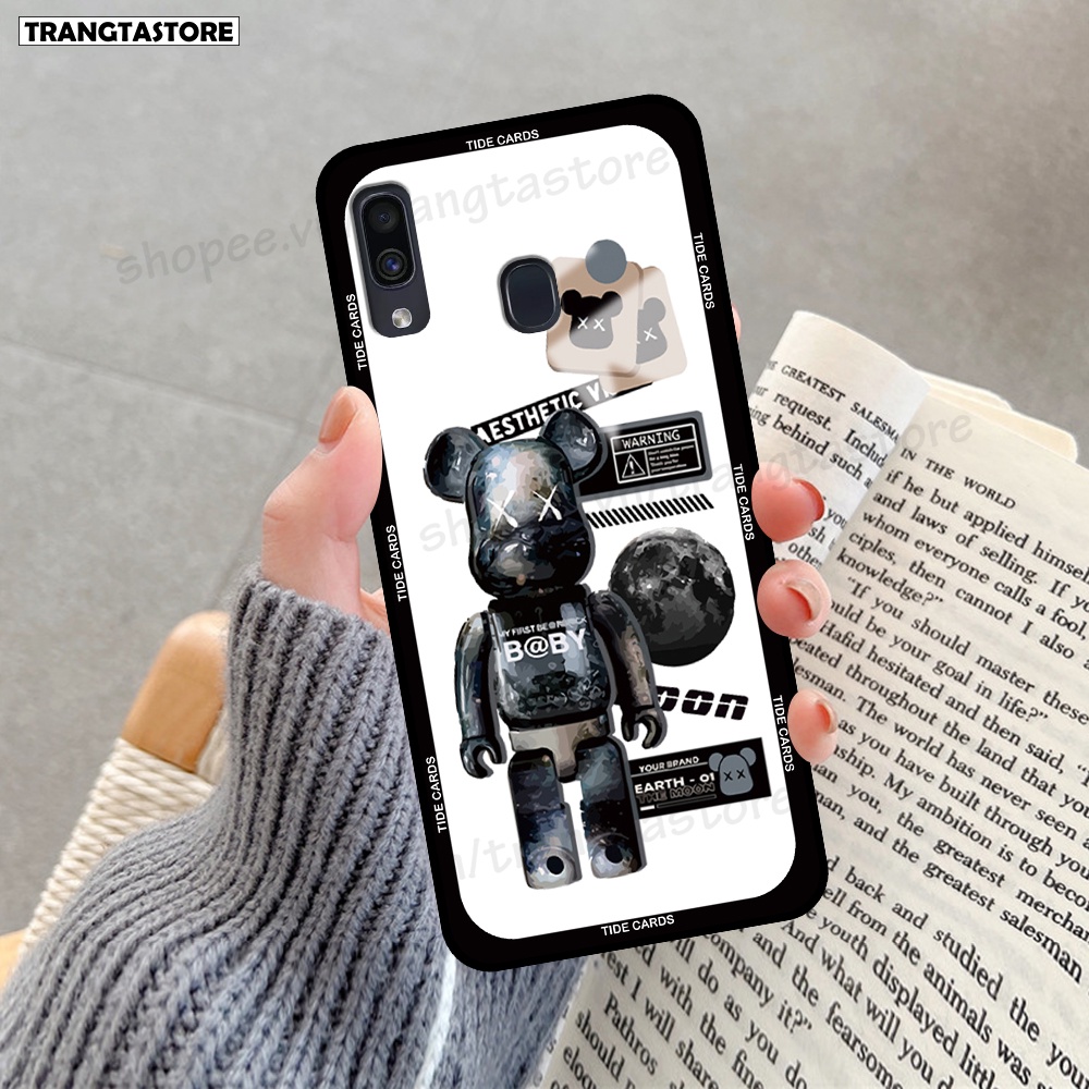 Ốp lưng Samsung A20 - A30 - M20 in hình gấu Bearbrick,Mountain,xanh,đen,đỏ giá rẻ