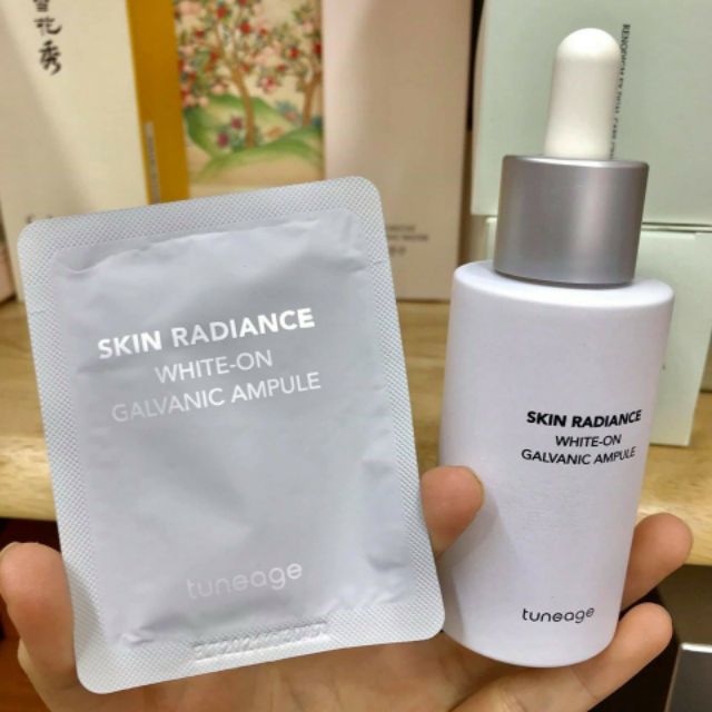 Mẫu Thử Siêu Huyết Thanh Truyền Trắng Chuyên Sâu Skin Radiance White on Galvanic