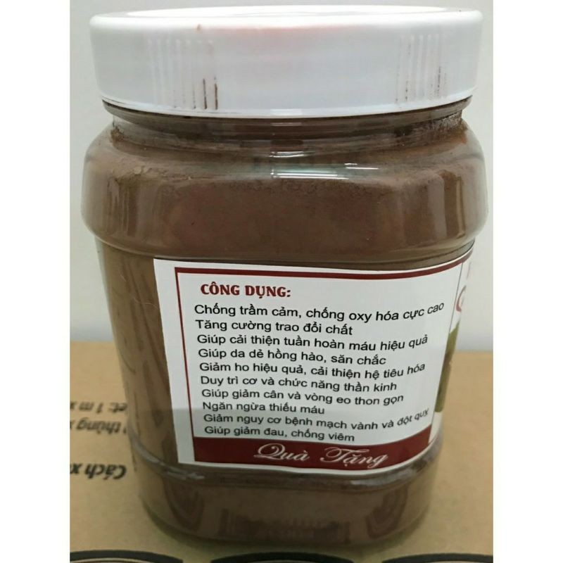 Cacao nguyên chất 100% - 500gr - Ca cao Đắk Lắk