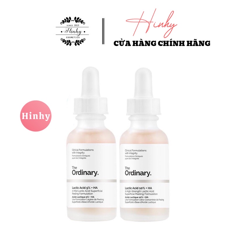 Tẩy Da Chết Hoá Học Lactic Acid + HA - The Ordinary