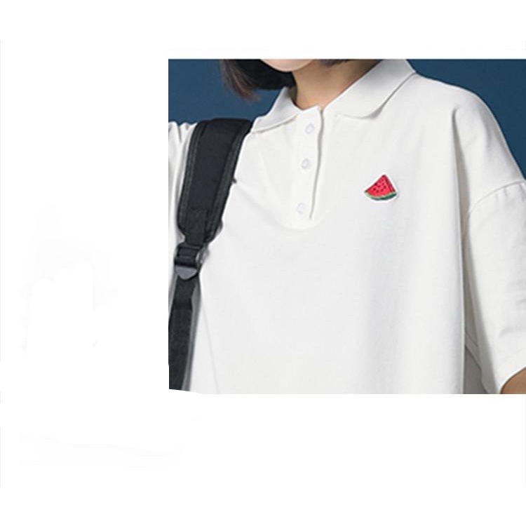 [NEW] Áo Thun Nữ Form Rộng Có Cổ Trụ Đẹp Chất Cotton Unisex In Hình Dưa Hấu Trẻ Trung Năng Nộng Trưởng Thành TTQ0049