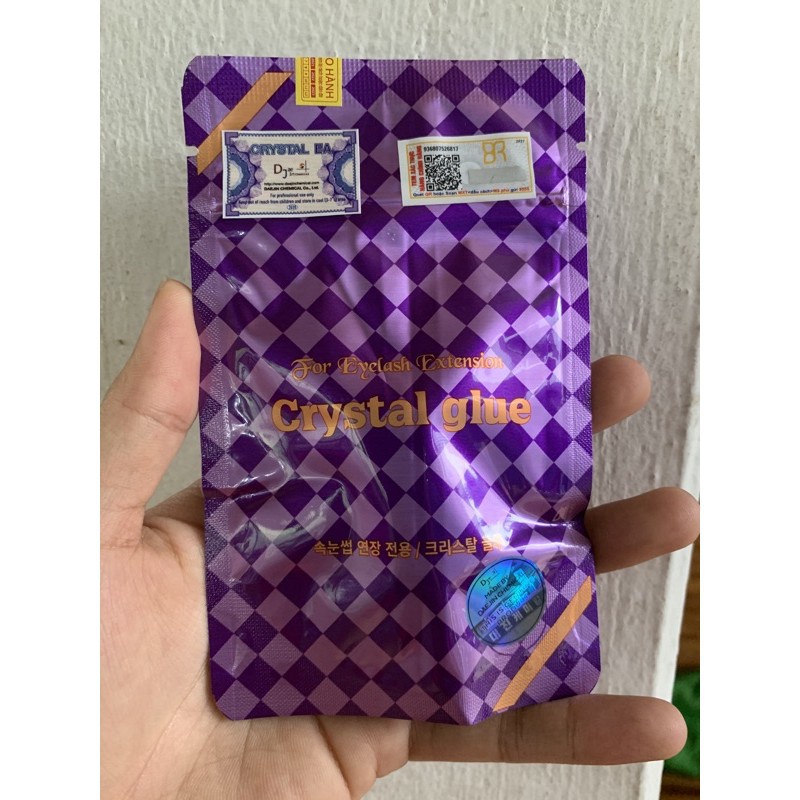 Keo Nối Mi Crystal Glue Tím Chính Hãng Hàn Quốc 5ml