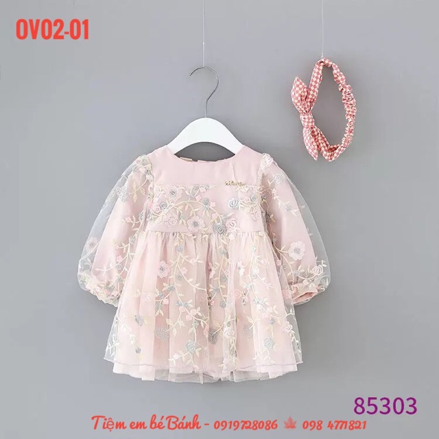 Đầm voan công chúa bé gái IDEA sỉ 3c 720k hàng order