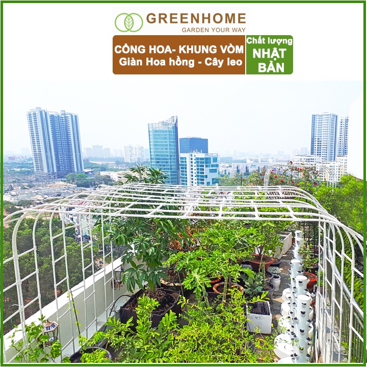 Phụ kiện nối khung hoa hồng leo, cổng vòm Daim Nhật D30xR30 - Greenhome