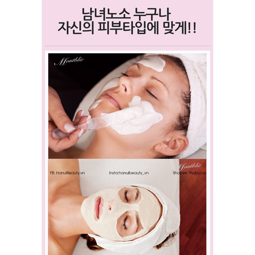 Gói 1KG Bột mặt nạ dẻo spa MONTBLIE  Vivace Modeling Mask Hàn Quốc