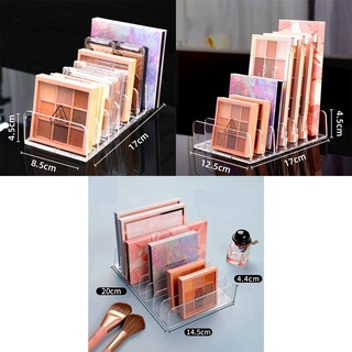 DIEAIYA Compact Makeup Palette Organizer Transparent 7-Section Divided Eyeshadow Tray Storage Rack BPA-Free Face Powder Bathroom Plastic Vanity Countertop Cosmetics Storage Eyeshadow Blush Holder/Multicolor