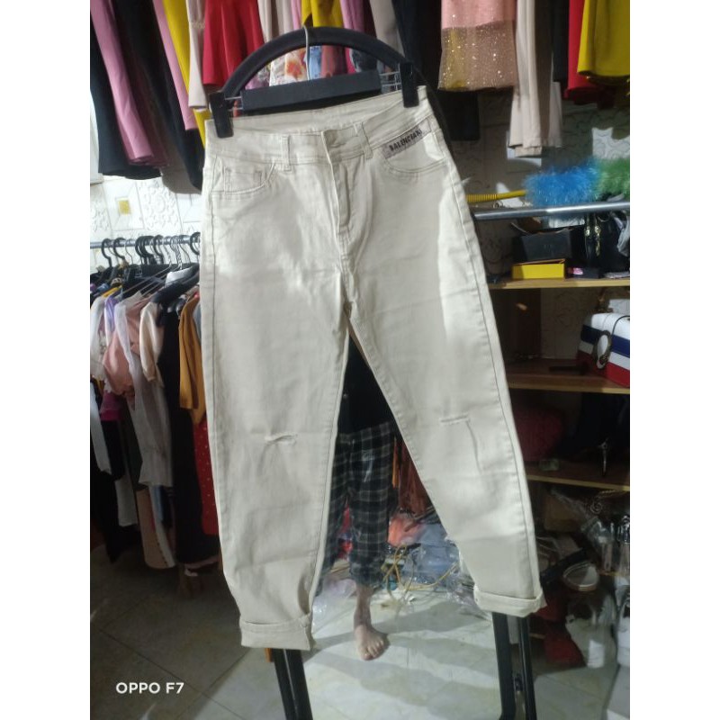 Quần Jean Baggy Trắng s