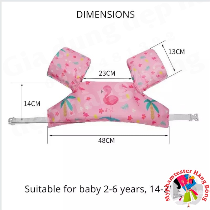 (SIÊU HOT) Phao tay liền thân cho bé siêu nhẹ và rất thoải mái