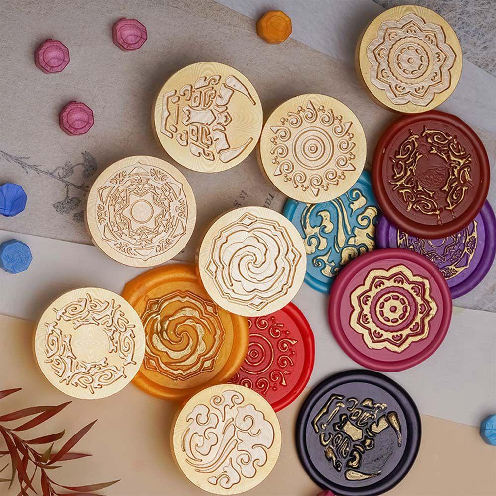 Con Dấu Sáp Niêm Phong Bì Thư Cầm Tay In Nổi Họa Tiết Quỷ Độc Đáo