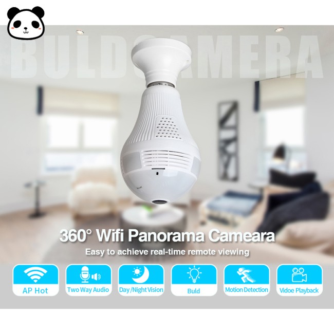 Camera An Ninh Hình Bóng Đèn Xoay 360 Độ Kết Nối Wifi | BigBuy360 - bigbuy360.vn