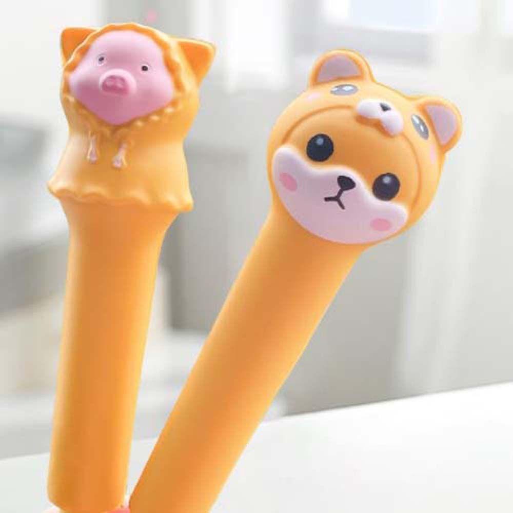 Bút Mực Gel Mềm Mại Hình Búp Bê Hoạt Hình Dễ Thương Cho Bé