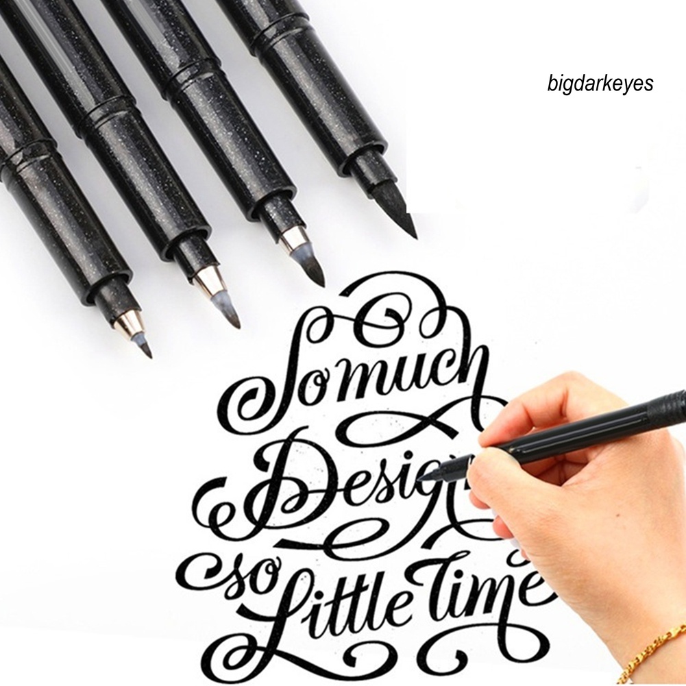 Bút Viết Chữ Thư Pháp Đầu Mềm Kèm Mực