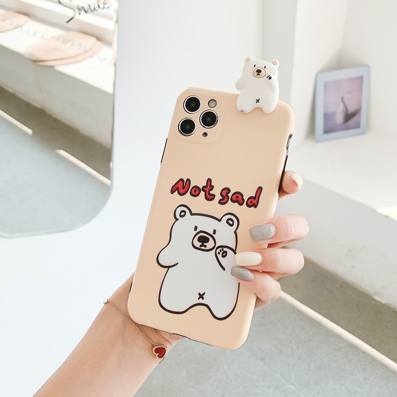 Ốp lưng iphone leo IMD Bear- Not sad 7plus/8plus/x/xs/xsmax/11/11 promax DT07- Dino Case