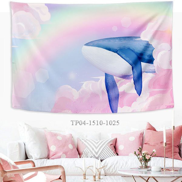 Tranh vải treo tường trang trí PHÒNG NGỦ, decor DREAM, CÔ GÁI, CON MÈO,
