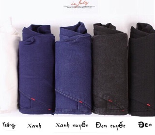 Quần legging thô giả bò cạp cao [hàng sẵn&order]