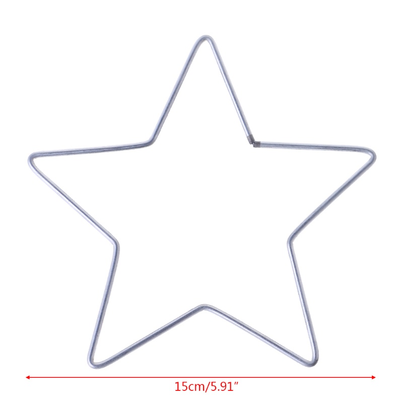 Vòng Nhẫn Kim Loại Macrame Hình Ngôi Sao Trang Trí Lễ Tình Nhân