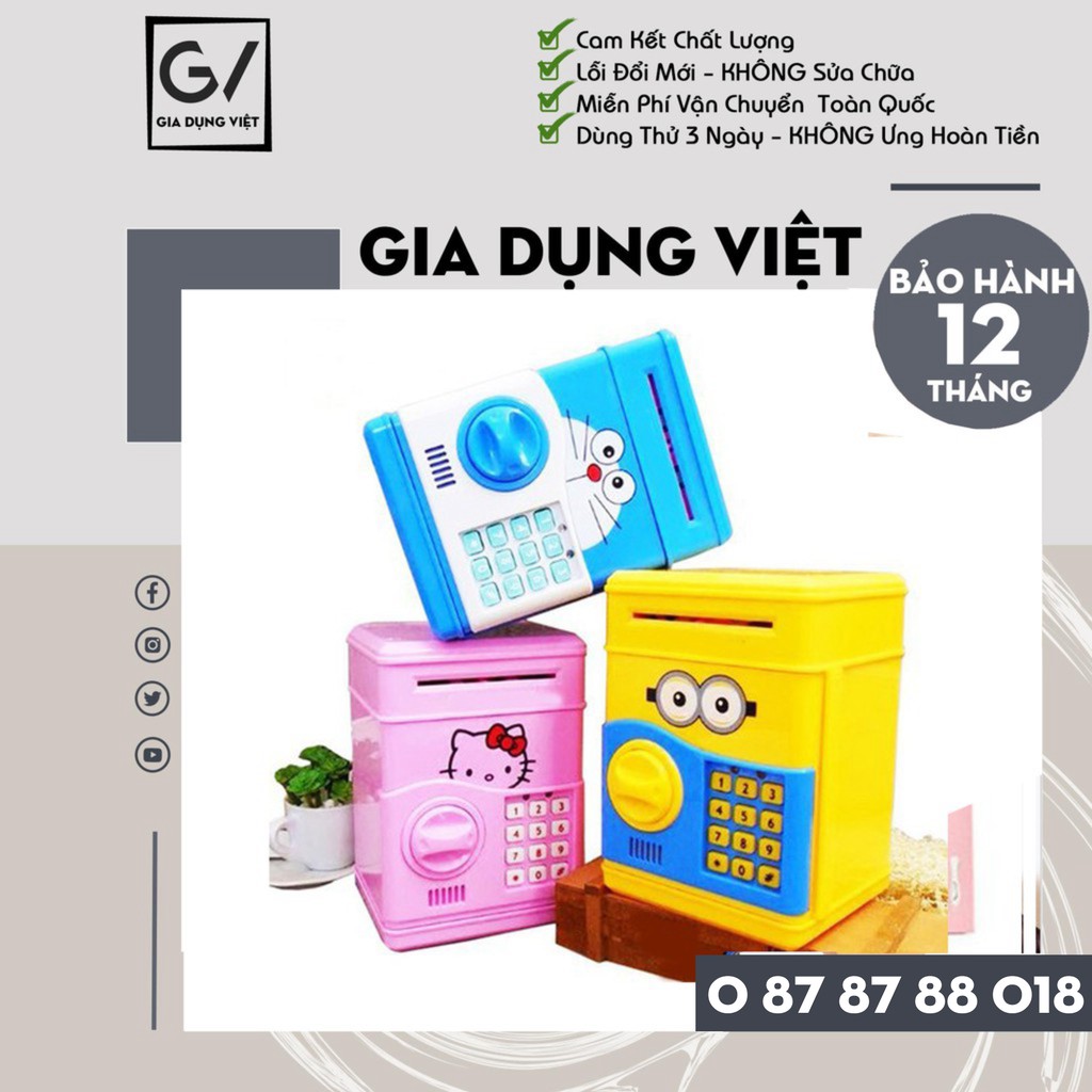 Két sắt điện tử mini nhiều mẫu, két sắt điện tử thông minh cho bé