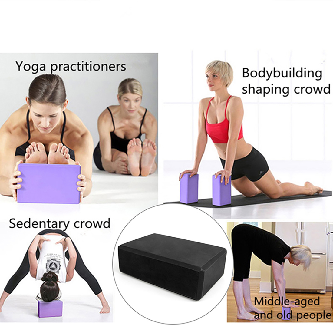 1 Khối Xốp Tập Yoga Màu Sắc Ngẫu Nhiên