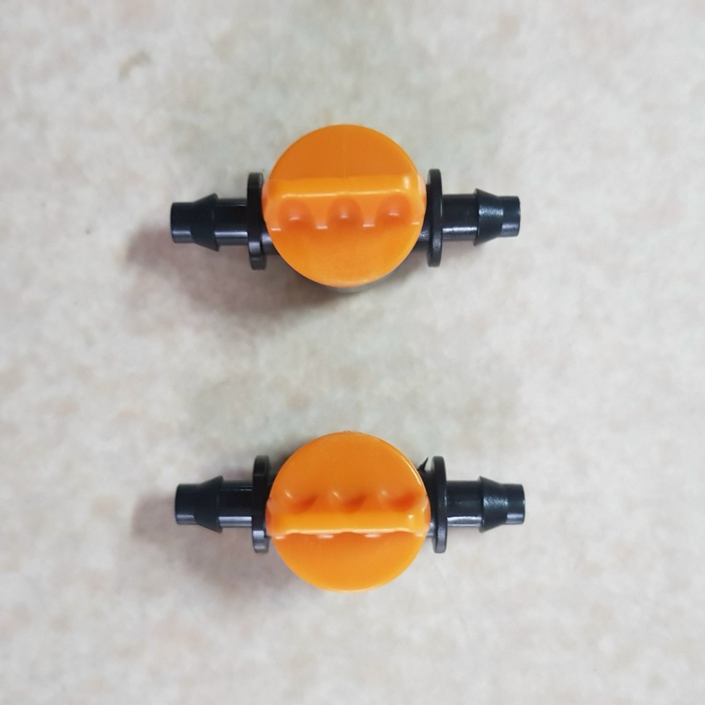 Van khóa ống LDPE 5x7mm dùng trong hệ thống tưới tự động