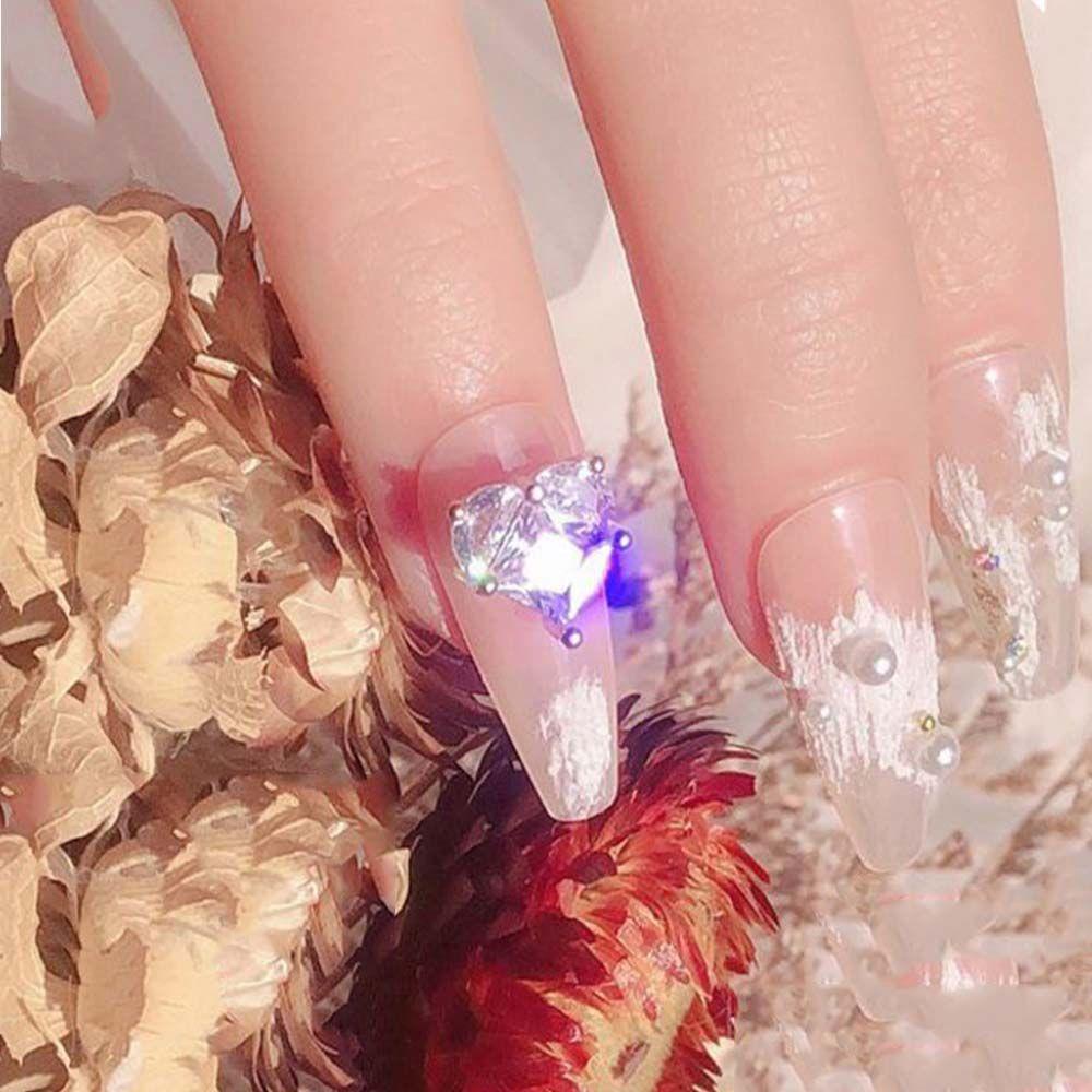 OCEANMAP Phụ Kiện Trang Trí Móng Tay Lấp Lánh Thời Trang Charms