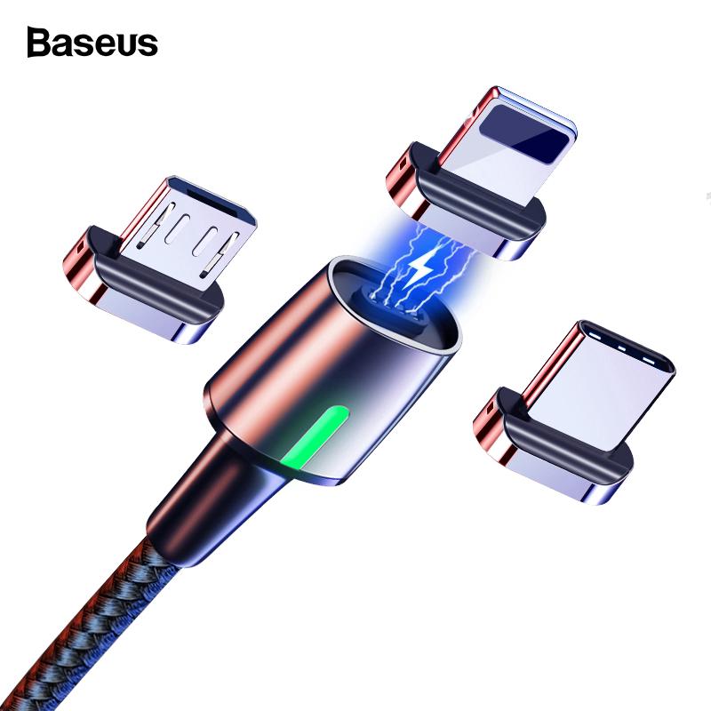 Cáp sạc nam châm cổng Micro USB Type C cho điện thoại Xiaomi Redmi Android