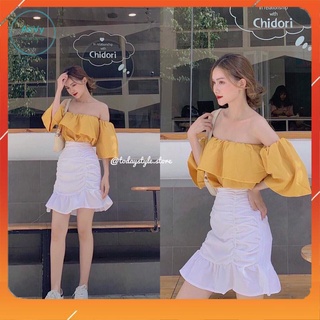 Chân váy, chân váy ngắn đuôi cá cạp cao_chân váy ôm body ( có quần trong) nhúng siêu hot