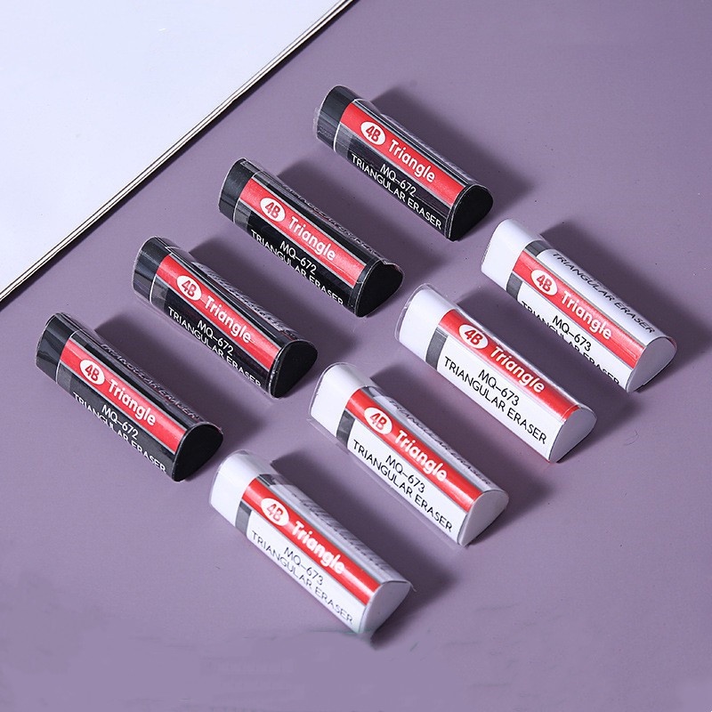 Cục Tẩy Hình Tam Giác Màu Trắng Đen 4B