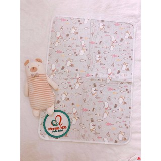 Lót thay bỉm sợi tre 50x70cm, tấm lót thay tã chất liệu mềm mại cao cấp cho bé - Monnie Kids