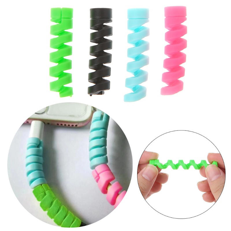 Bộ 4 dây silicone bảo vệ dây cáp