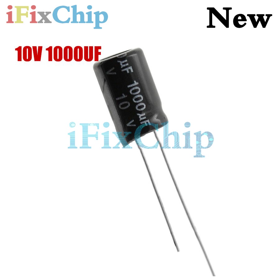 20 Chiếc Higt Chất Lượng 10V1000UF 8 * 12mm 1000UF 10V 8 * 12 Tụ Điện Phân