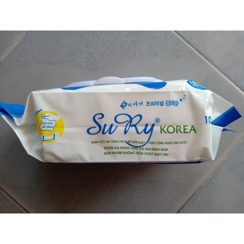 Khăn ướt Sury Korea 125 tờ chính hãng