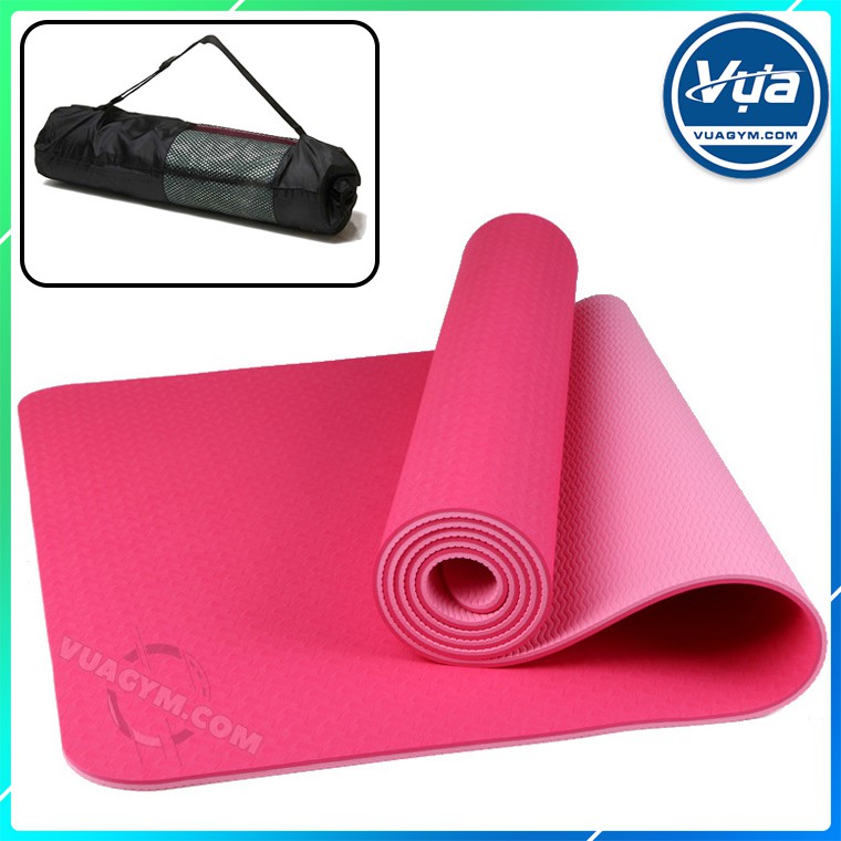 Thảm Tập Gym Yoga TPE (Kèm túi đeo)