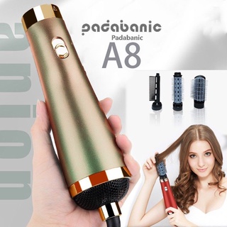 Máy sấy tóc đa năng 4in1 panosanic kiểu đức không tay cầm kiêm máy uốn tóc máy duỗi