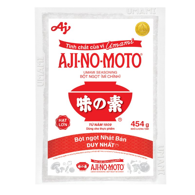 Bột ngọt Ajinomoto gói 454g hạt lớn