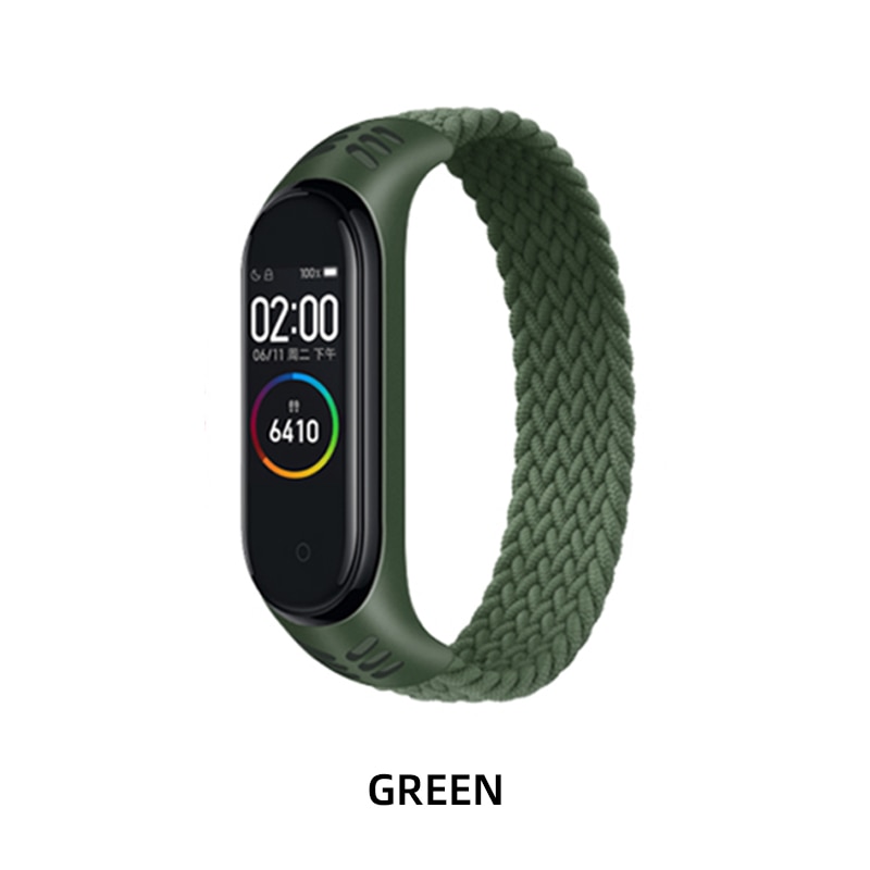 Dây Đeo Sợi Nylon Cho Đồng Hồ Thông Minh Xiaomi Mi Band 5 / 4 / 3 (2021)