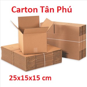 25x15x15 cm - 20 Thùng hộp carton 3 lớp ♥️ FREESHIP ♥️ Giảm 10K Khi Nhập [BAOBITP] - TP20