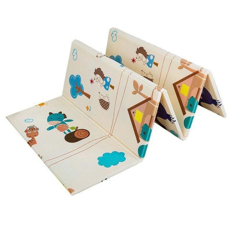 🌺Thảm Xốp XPE Trải Sàn Cho Bé - Chiếu Gấp Gọn 2 Mặt - Tấm Lót Chống Thấm Cho Bé Bò Kích Thước 1m8-2m