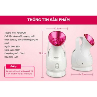 MÁY XÔNG HƠI MẶT KINGDOM