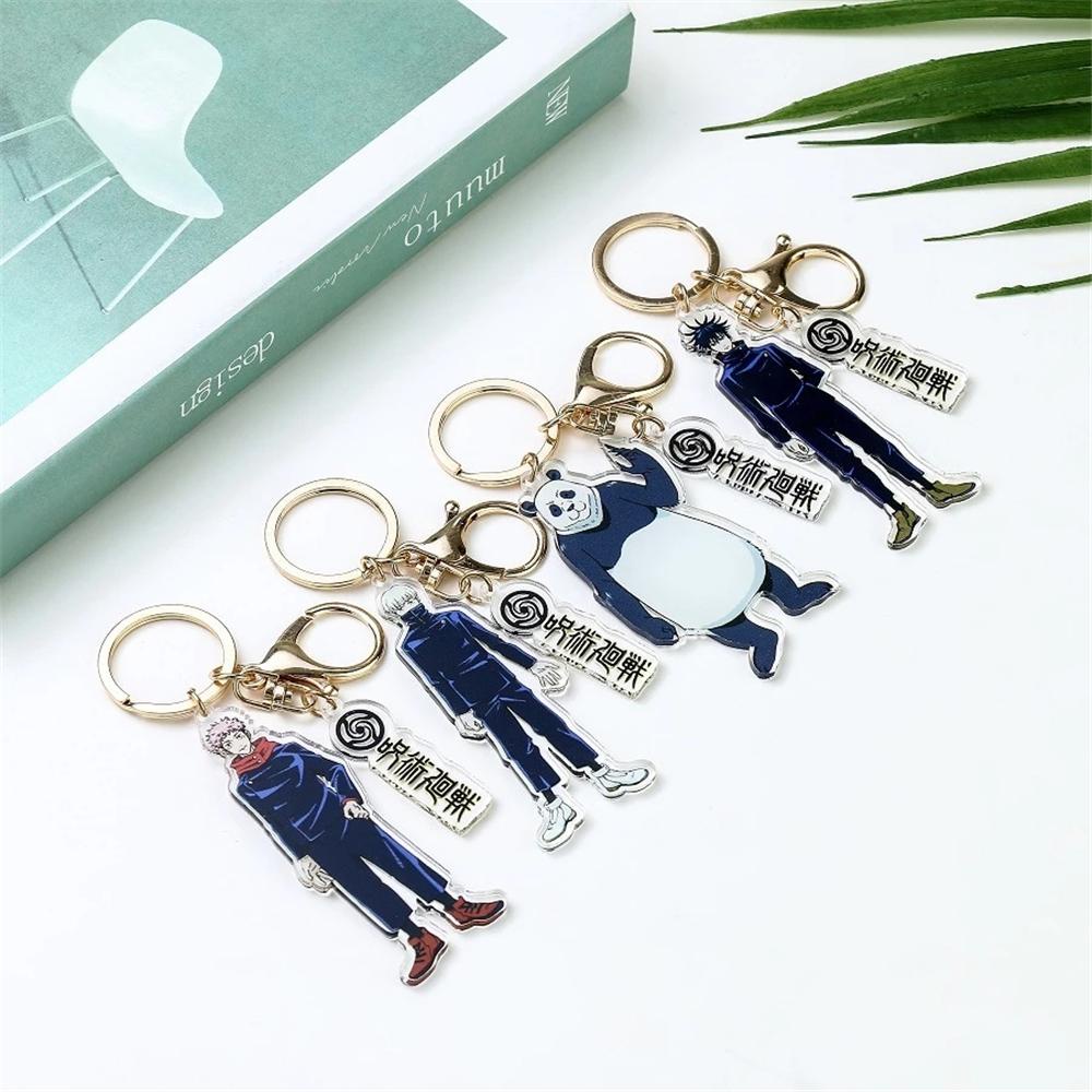 JARRED Móc Chìa Khóa Bằng Acrylic In Họa Tiết Dễ Thương Dùng Trang Trí Xe Hơi