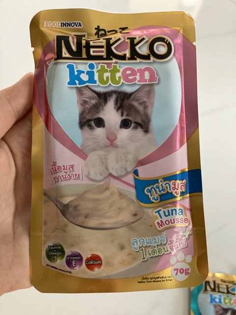 12 vị Pate nekko kitten cho mèo con